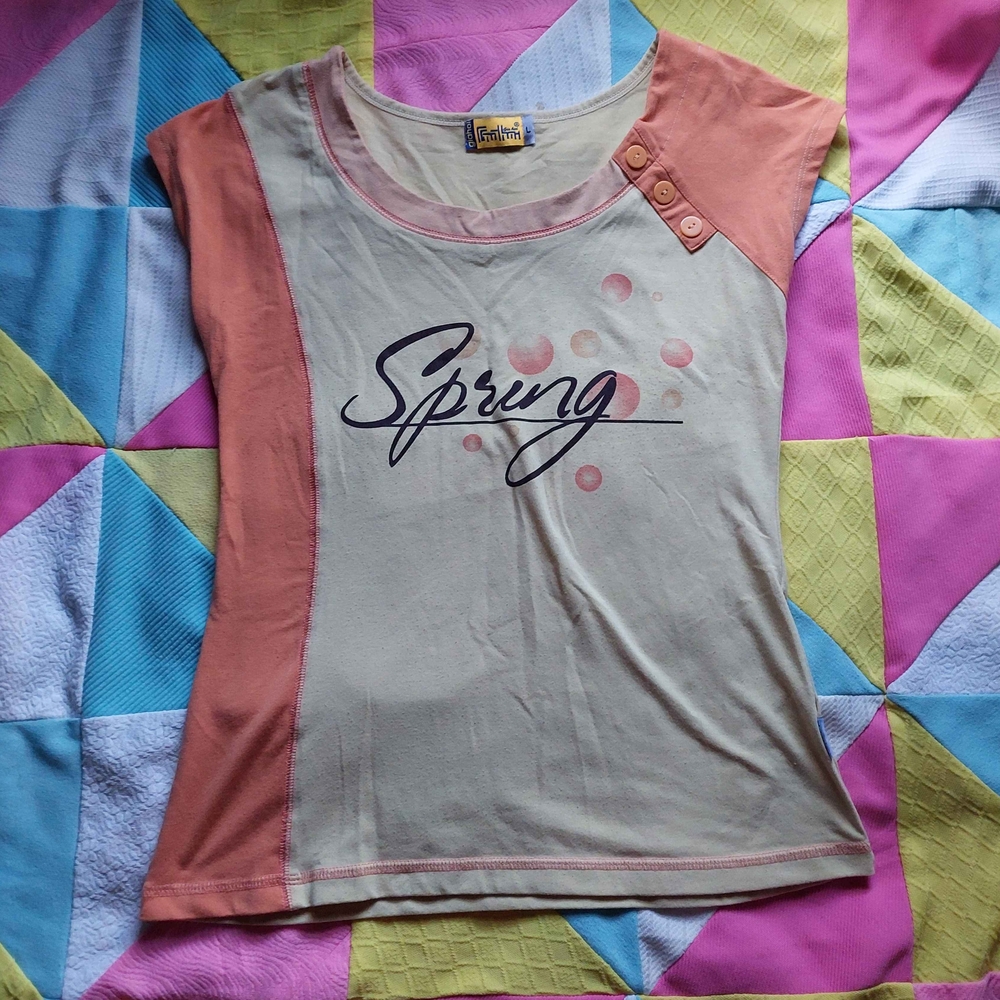 Women's Short Sleeve Tee - Orange and Yellow